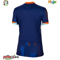 Camiseta Países Bajos Visitante Equipación para mujer Eurocopa 2024 manga corta